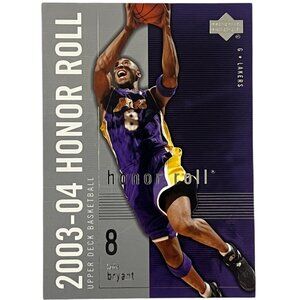 Kobe Bryant 2003-04 Upper Deck Honor Roll #35 | NM or Better | Mamaba | Lakers